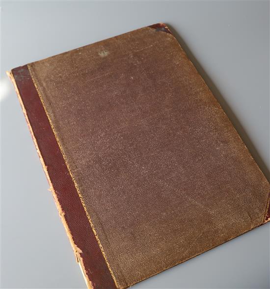 Westall, William A.R.A. - Views of The Lake and of the Vale of Keswick, folio, half morocco, with 11 (of 12)
